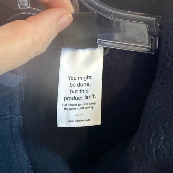 The North Face "Circular Design" Yumiori Fleece Jacket - Men's Small - Navy - Picture 6 of 7